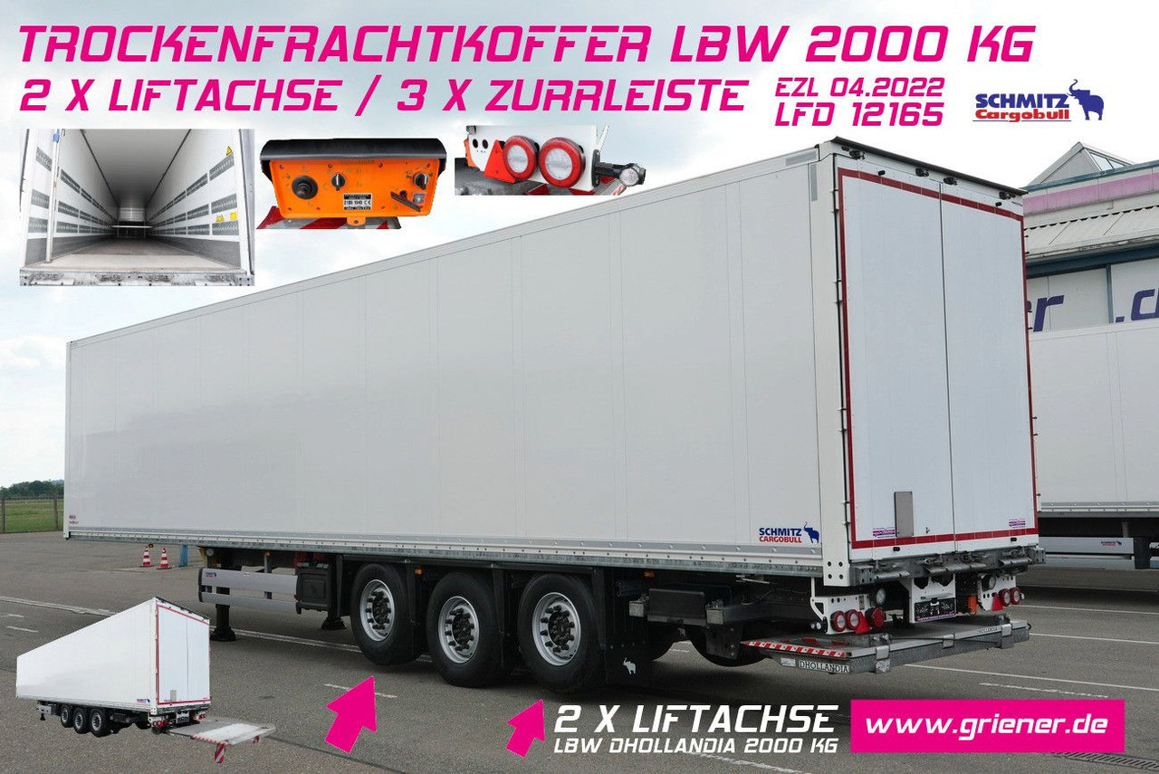 Schmitz Cargobull SKO 24/3 x ZURR/2 x LIFT /LBW 2000 kg / 2,70 - بصندوق مغلق نصف مقطورة: صور 1 Schmitz Cargobull SKO 24/3 x ZURR/2 x LIFT /LBW 2000 kg / 2,70 - بصندوق مغلق نصف مقطورة: صور 1