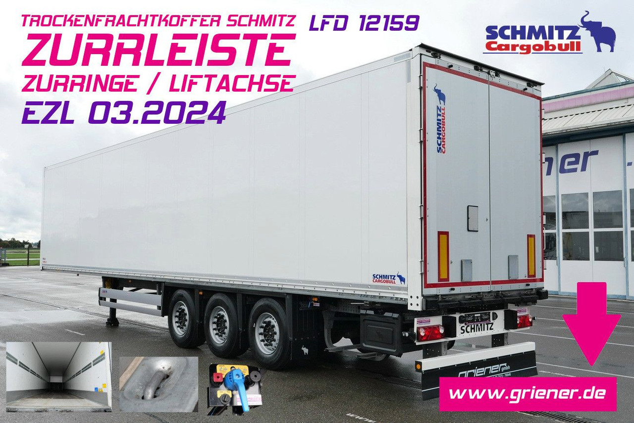 Schmitz Cargobull SKO/SBO 24 ZURRLEISTE / ZURRINGE / LIFTACHSE - بصندوق مغلق نصف مقطورة: صور 1 Schmitz Cargobull SKO/SBO 24 ZURRLEISTE / ZURRINGE / LIFTACHSE - بصندوق مغلق نصف مقطورة: صور 1