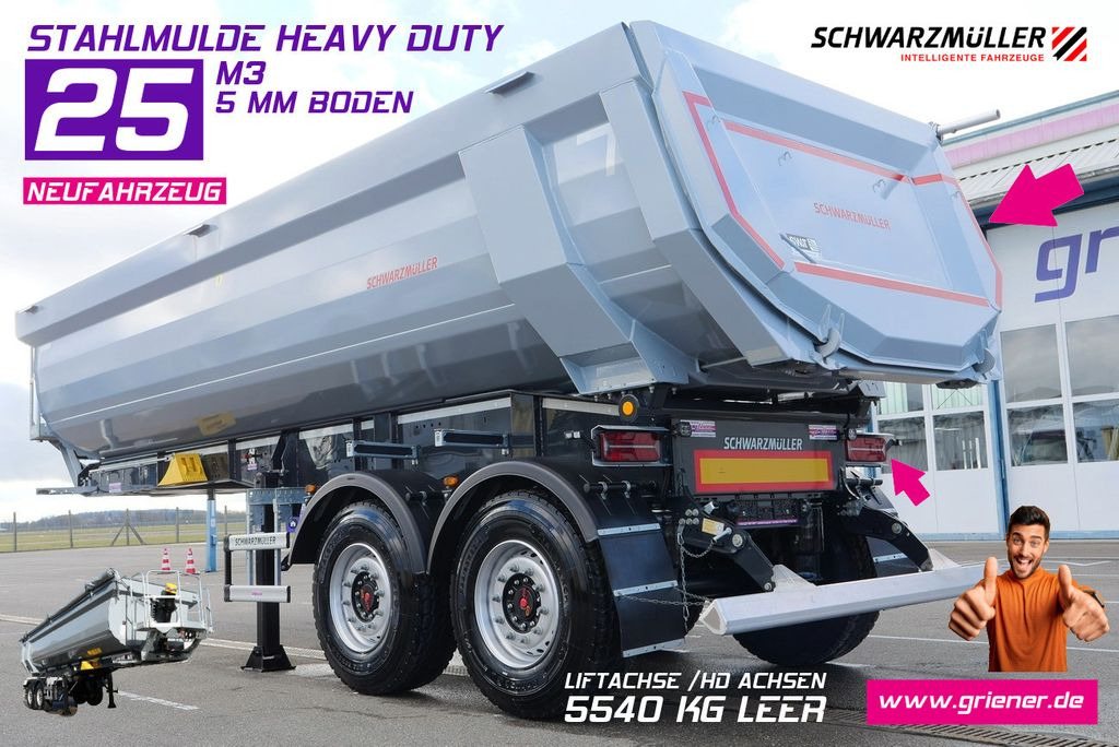 Schwarzmüller HARDOX MULDE / HEAVY DUTY /25 m³ 5 mm 6x4 - قلابة نصف مقطورة: صور 1 Schwarzmüller HARDOX MULDE / HEAVY DUTY /25 m³ 5 mm 6x4 - قلابة نصف مقطورة: صور 1