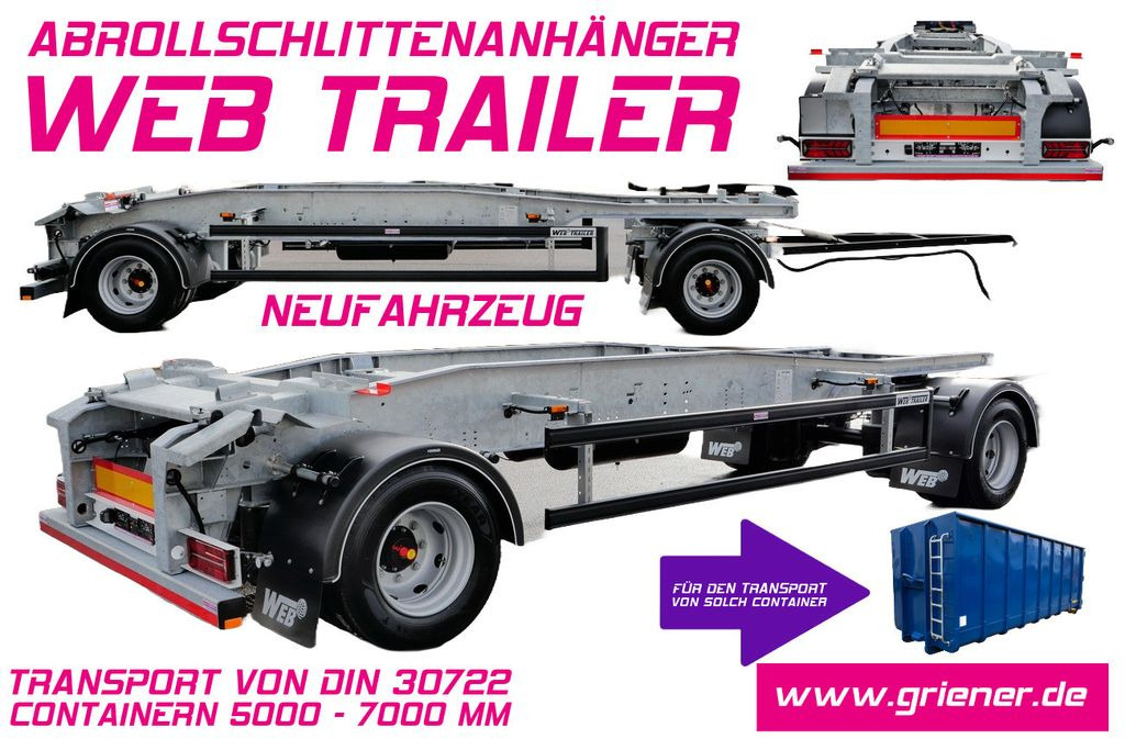 Web-Trailer ARA 18/ DIN 30722 / 5000 - 7000 mm/19,5 VERZINKT - مقطورة هوك ليفت/ لود لوجر: صور 1 Web-Trailer ARA 18/ DIN 30722 / 5000 - 7000 mm/19,5 VERZINKT - مقطورة هوك ليفت/ لود لوجر: صور 1