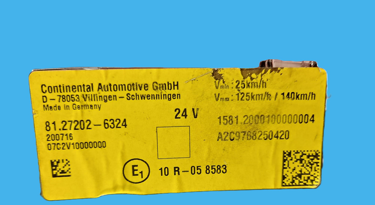 81.27202-6324 LICZNIK ZEGAR MAN 81.27202-6324 MAN Continental D-78053 - لوحة القيادة: صور 4 81.27202-6324 LICZNIK ZEGAR MAN 81.27202-6324 MAN Continental D-78053 - لوحة القيادة: صور 4