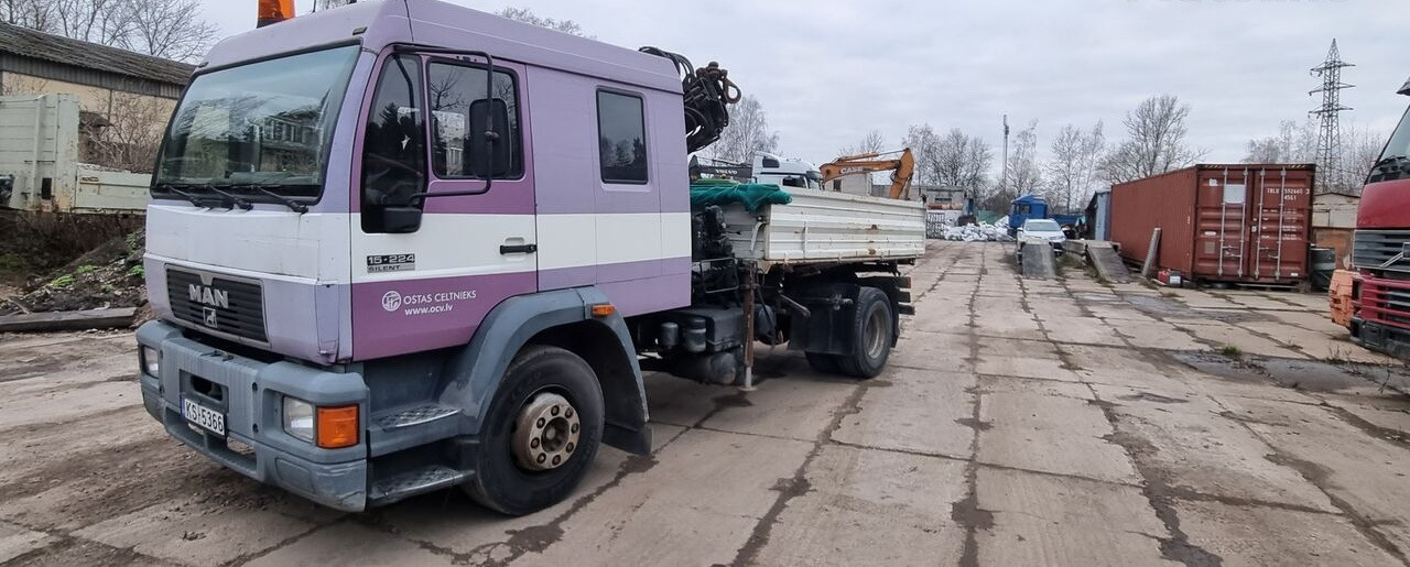 MAN 15.224 - قلابات, شاحنة كرين: صور 1 MAN 15.224 - قلابات, شاحنة كرين: صور 1