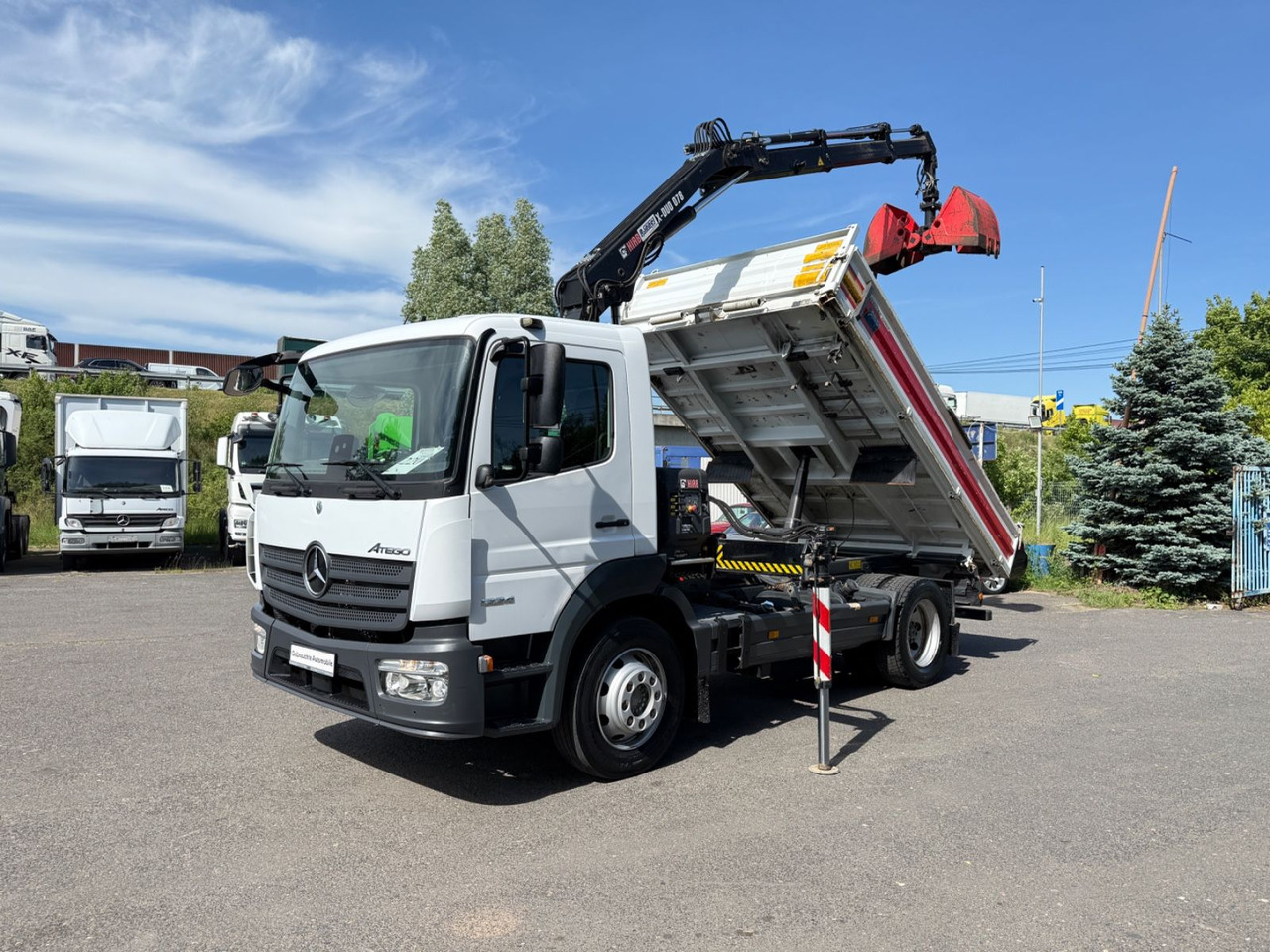 Mercedes-Benz Atego 1224 mit Kipper Kran - قلابات, شاحنة كرين: صور 5 Mercedes-Benz Atego 1224 mit Kipper Kran - قلابات, شاحنة كرين: صور 5