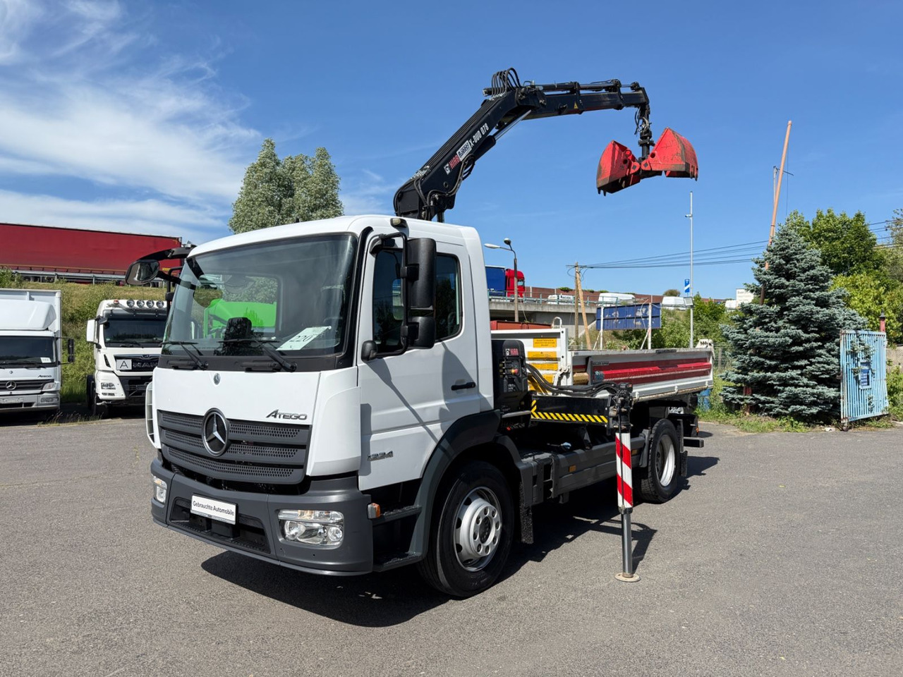 Mercedes-Benz Atego 1224 mit Kipper Kran - قلابات, شاحنة كرين: صور 4 Mercedes-Benz Atego 1224 mit Kipper Kran - قلابات, شاحنة كرين: صور 4