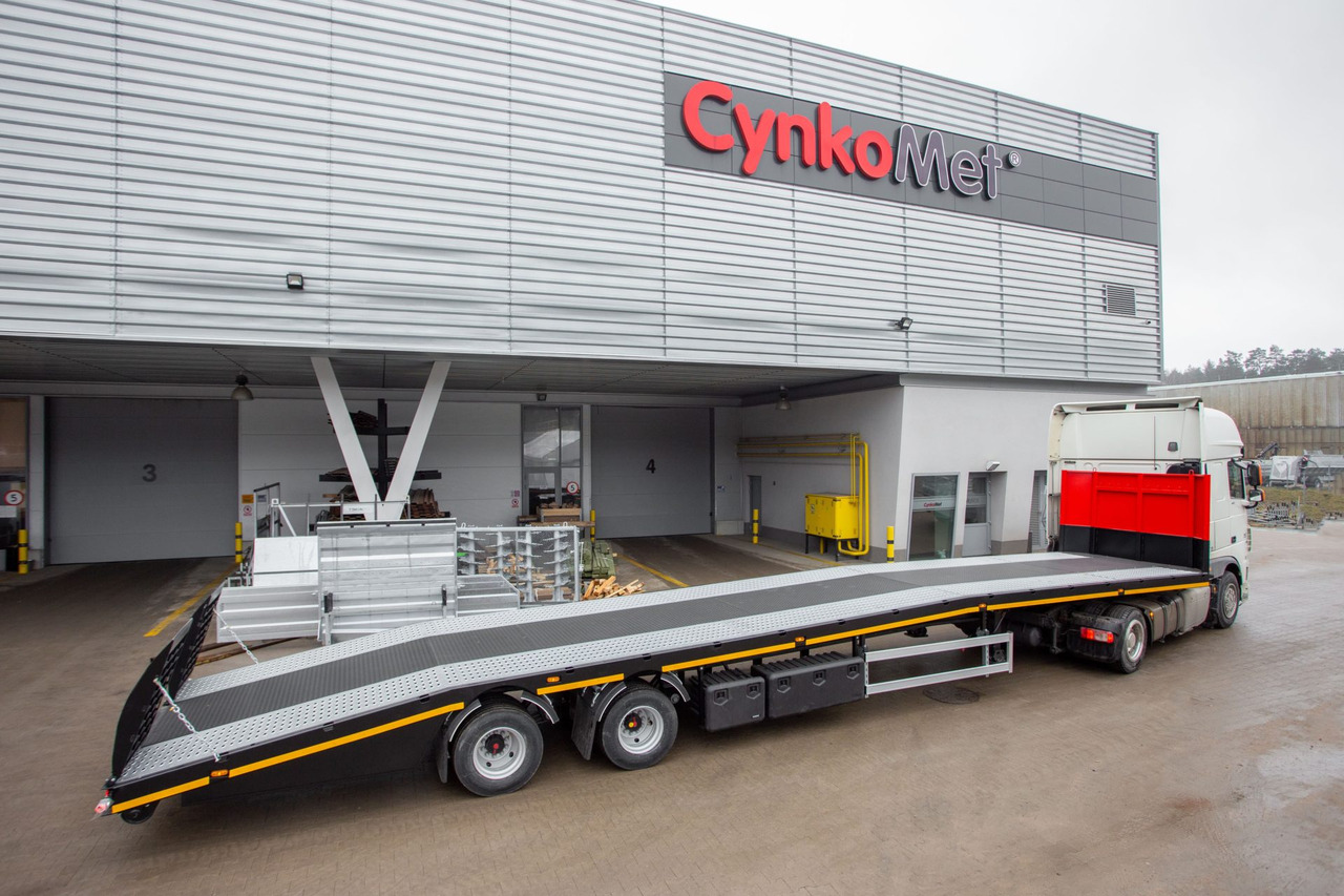 نصف مقطورة مسطحة جديد Cynkomet Plattformauflieger - Anhänger / Semi-trailer / Semi-remorque / Semirremolque plataforma / Semirimorchio con piattaforma / Naczepa platformowa 27 t: صور 14