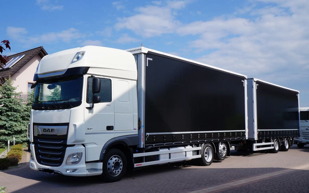 DAF XF 480 EURO 6 ZESTAW TANDEM PRZEJAZDOWY 120 M3 7,7 M + 7,7 M WECON - شاحنة ستارة: صور 2 DAF XF 480 EURO 6 ZESTAW TANDEM PRZEJAZDOWY 120 M3 7,7 M + 7,7 M WECON - شاحنة ستارة: صور 2
