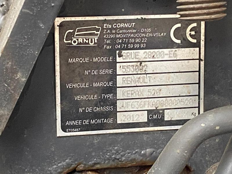 قلابات, شاحنة كرين RENAULT KERAX 8x4 520 BIBENNE CIF GRUE CORMACH: صور 28