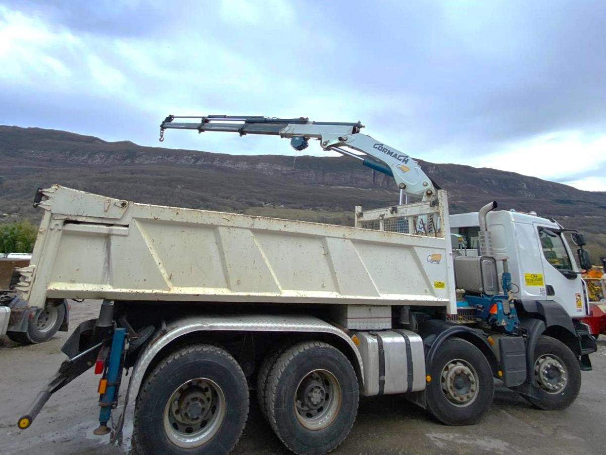 قلابات, شاحنة كرين RENAULT KERAX 8x4 520 BIBENNE CIF GRUE CORMACH: صور 7