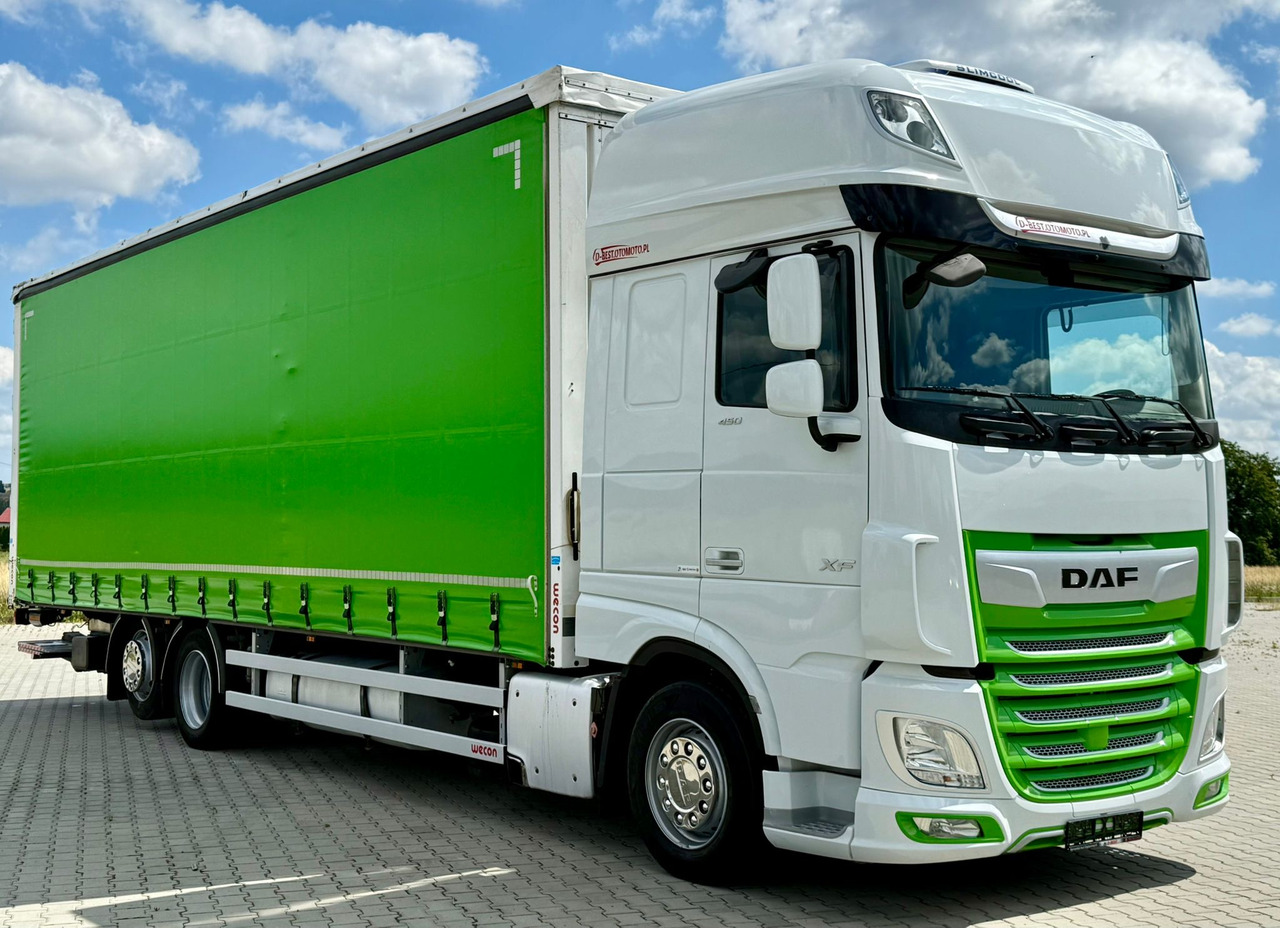 DAF XF 450 / FIRANKA / WINDA / 23 EUROPALETY / 9.4 M DŁUGOŚCI / 6x2 - شاحنة ستارة: صور 1 DAF XF 450 / FIRANKA / WINDA / 23 EUROPALETY / 9.4 M DŁUGOŚCI / 6x2 - شاحنة ستارة: صور 1