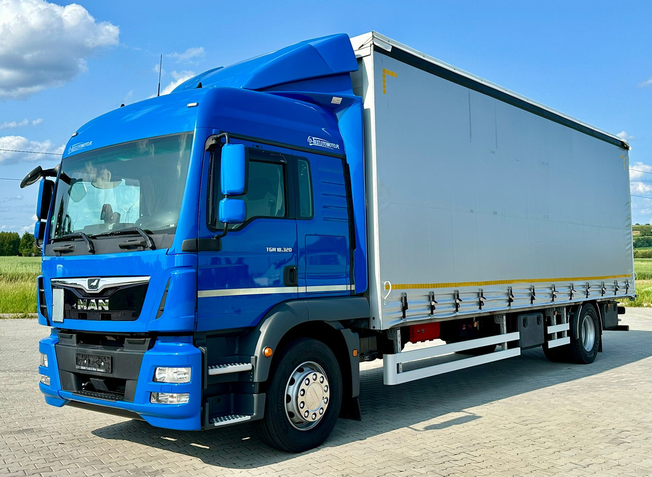 MAN TGM 18.320 / FIRANKA / 20 EUROPALET / 8.3 M DŁUGOŚCI / AUTOMAT / SYPIALKA / 2018 ROK / 9 809 KG ŁADOWNOŚCI - شاحنة ستارة: صور 2 MAN TGM 18.320 / FIRANKA / 20 EUROPALET / 8.3 M DŁUGOŚCI / AUTOMAT / SYPIALKA / 2018 ROK / 9 809 KG ŁADOWNOŚCI - شاحنة ستارة: صور 2