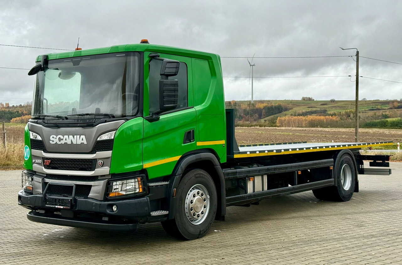 SCANIA P320 / PLATFORMA / NOWY / 5 TYŚ KM / SYPIALKA / 2023 ROK / CAŁA NA PODUSZKACH / 7.7 M DŁUGOŚCI / LAWETA / DO PRZEWOZU MASZYN ROLNICZYCH ITP - شاحنات مسطحة: صور 2 SCANIA P320 / PLATFORMA / NOWY / 5 TYŚ KM / SYPIALKA / 2023 ROK / CAŁA NA PODUSZKACH / 7.7 M DŁUGOŚCI / LAWETA / DO PRZEWOZU MASZYN ROLNICZYCH ITP - شاحنات مسطحة: صور 2