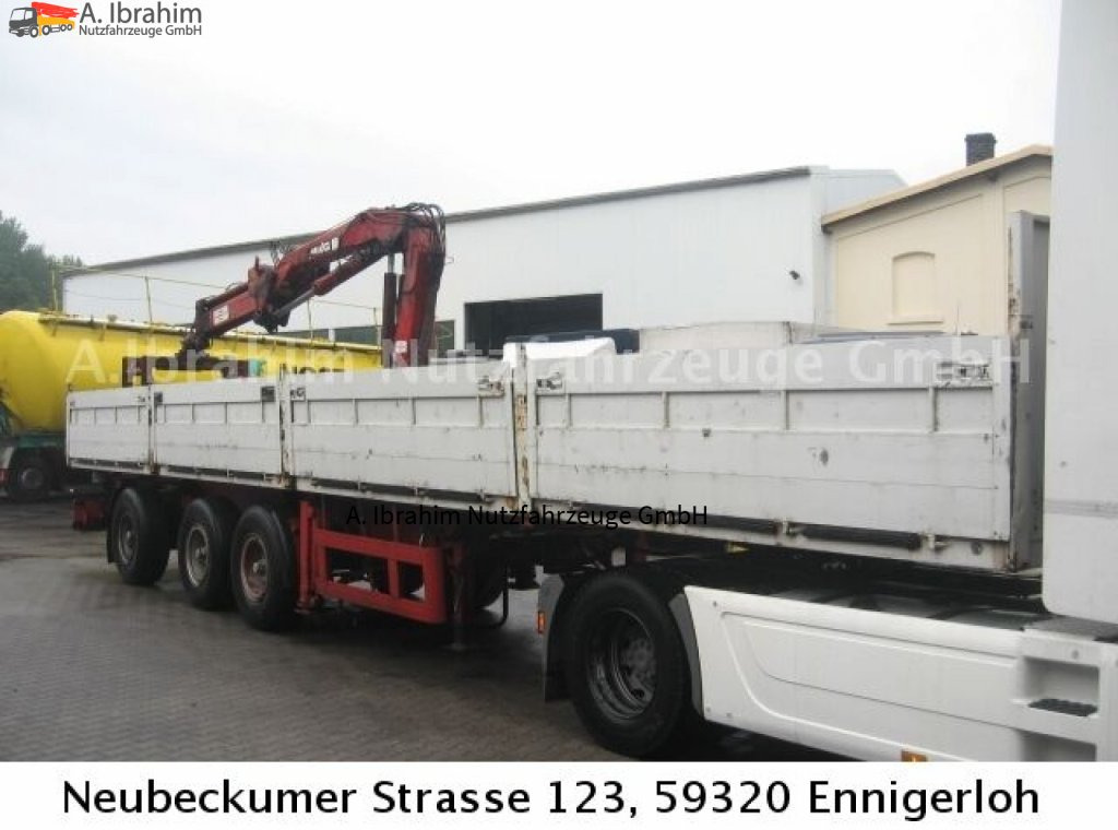 Ackermann PS24/12.5E PS 24 12,5 E mit MKG 150 - نصف مقطورة مسطحة: صور 1 Ackermann PS24/12.5E PS 24 12,5 E mit MKG 150 - نصف مقطورة مسطحة: صور 1