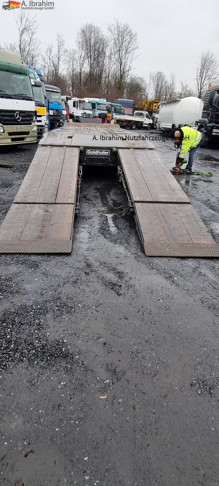 Goldhofer TU-L 3-24/80 Tieflader 10.00 m Ladefläche - عربة مسطحة منخفضة مقطورة: صور 3 Goldhofer TU-L 3-24/80 Tieflader 10.00 m Ladefläche - عربة مسطحة منخفضة مقطورة: صور 3