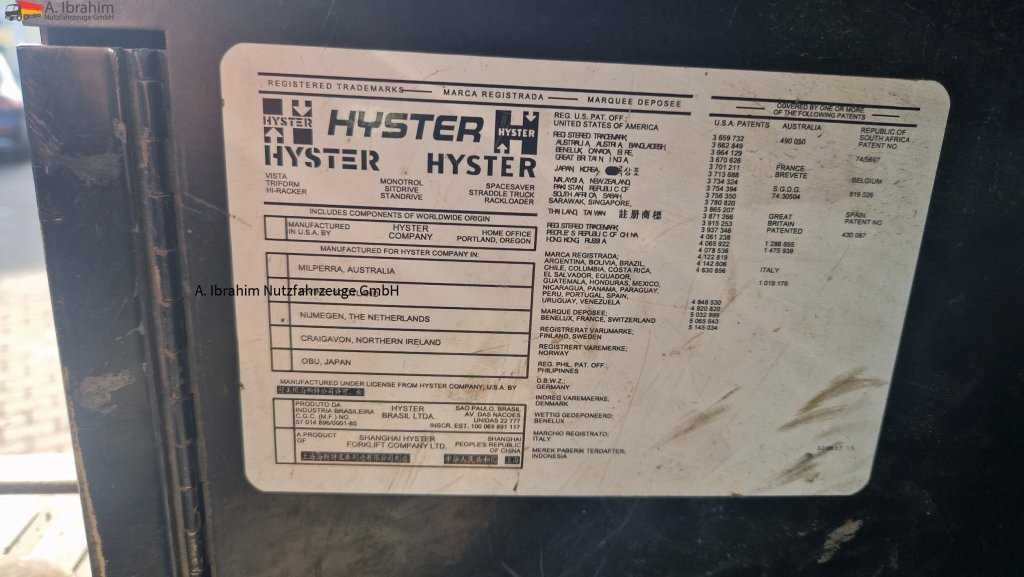 Hyster H12.00XL 2 12t Stapler Topzustand, - رافعة شوكية ديزل: صور 4 Hyster H12.00XL 2 12t Stapler Topzustand, - رافعة شوكية ديزل: صور 4