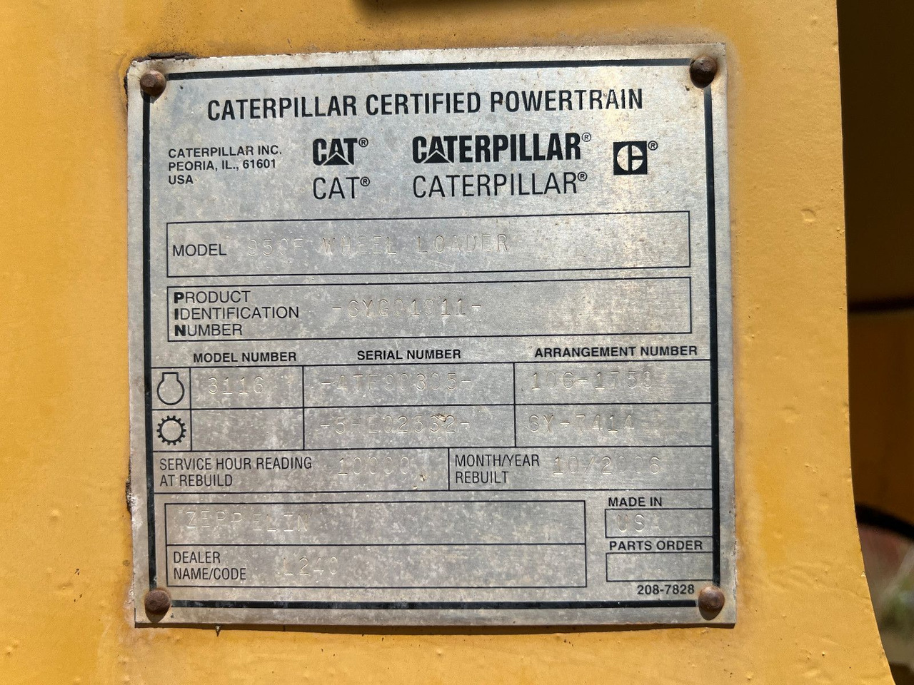 CAT 950 F - اللودر بعجل: صور 4 CAT 950 F - اللودر بعجل: صور 4