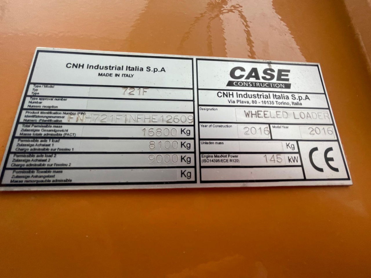 اللودر بعجل Case 721F: صور 14