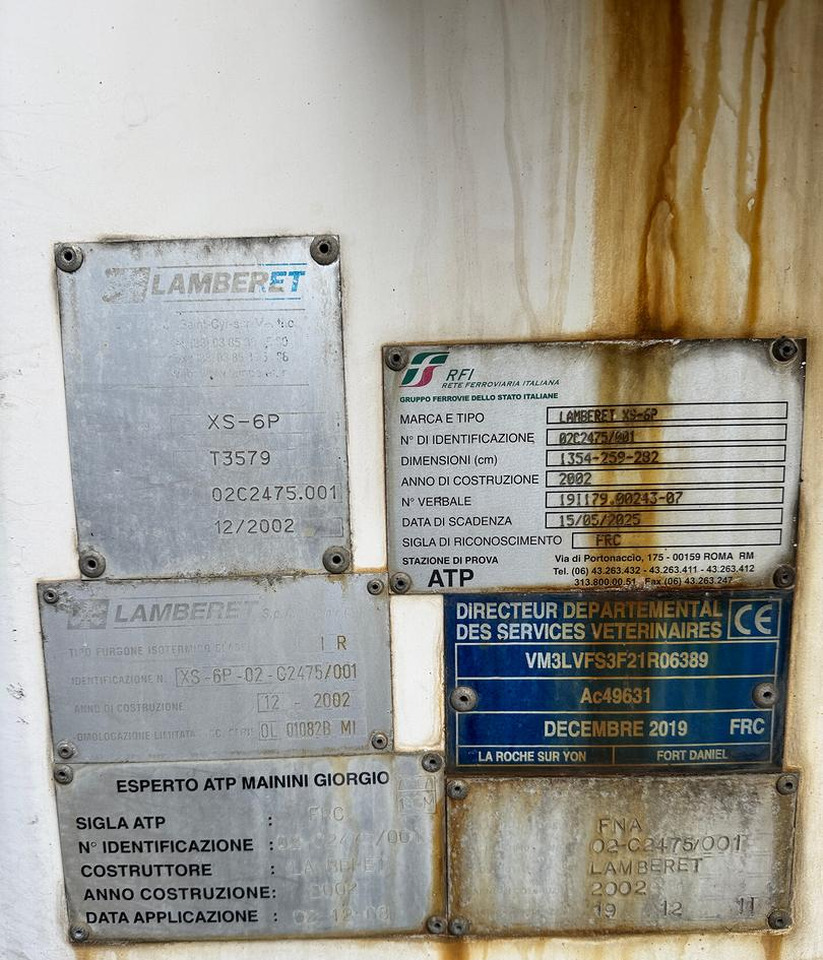 SEMIRIMORCHIO FRIGO LAMBERET - 2002 - مبردة نصف مقطورة: صور 5 SEMIRIMORCHIO FRIGO LAMBERET - 2002 - مبردة نصف مقطورة: صور 5