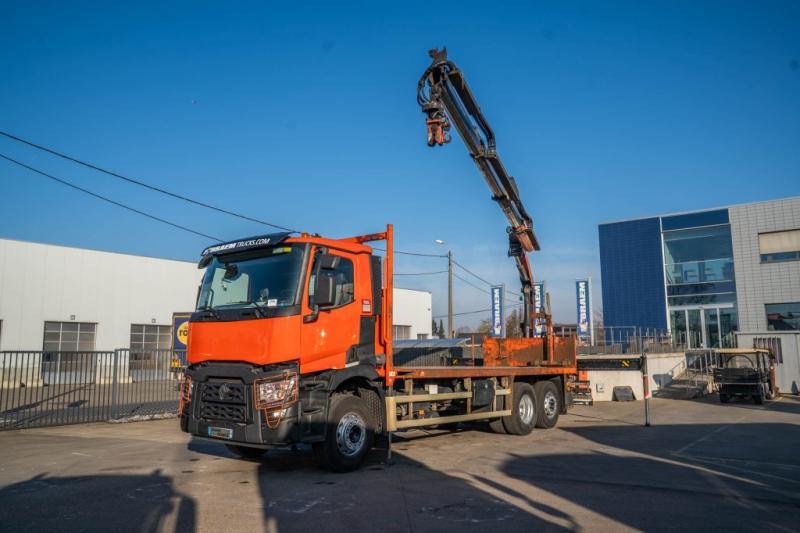 Renault C 380 DXI-6X2-PALFINGER 18002C/3 - شاحنات مسطحة, شاحنة كرين: صور 1 Renault C 380 DXI-6X2-PALFINGER 18002C/3 - شاحنات مسطحة, شاحنة كرين: صور 1