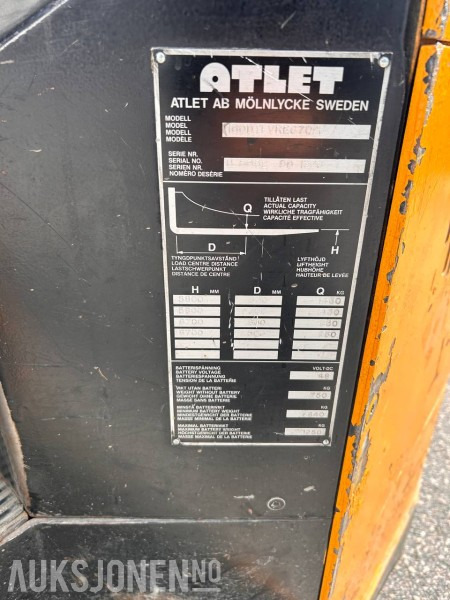 1990 Atlet 160DTFVR83C770 Skyvemasttruck - معدات المناولة: صور 5 1990 Atlet 160DTFVR83C770 Skyvemasttruck - معدات المناولة: صور 5