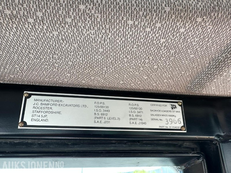 1997 JCB 4CX TRAKTORGRAVER - Ca. 7000 Timer - حفار متعدد الاستخدام: صور 5 1997 JCB 4CX TRAKTORGRAVER - Ca. 7000 Timer - حفار متعدد الاستخدام: صور 5