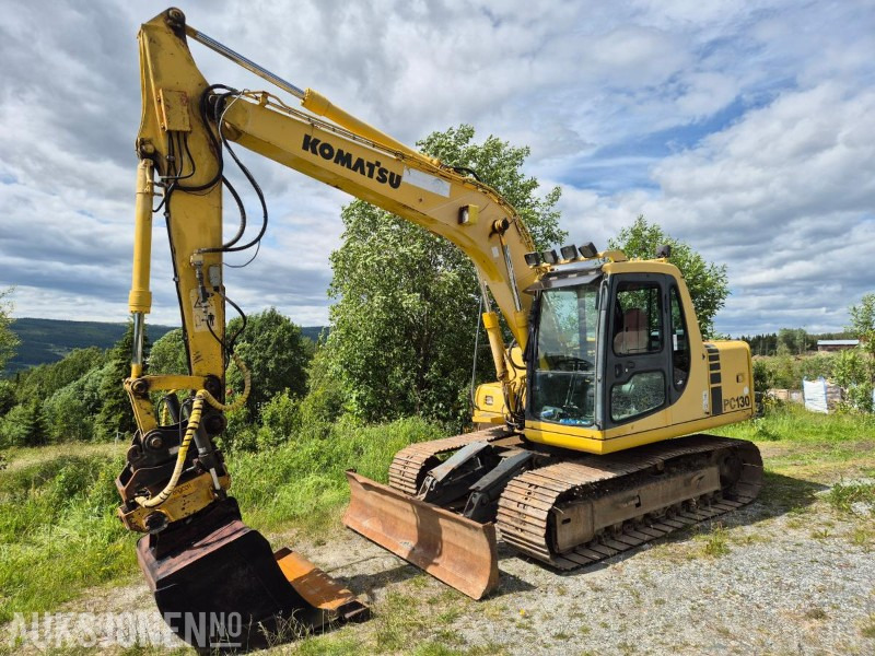 1998 Komatsu PC130, beltegraver m. Engcon tiltrotator, ny sertifisert - حفارة: صور 1 1998 Komatsu PC130, beltegraver m. Engcon tiltrotator, ny sertifisert - حفارة: صور 1
