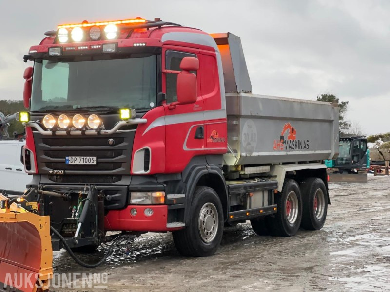 2012 Scania R 730 6x4 - Brøyterigget tippbil - قلابات: صور 1 2012 Scania R 730 6x4 - Brøyterigget tippbil - قلابات: صور 1