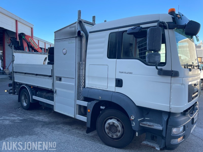 2013 MAN TGM 15.290 E- verkspåbygg med bakmontert kran og vinsj EU godkjent til 28.02.2026 110.980km - شاحنات مسطحة, شاحنة كرين: صور 3 2013 MAN TGM 15.290 E- verkspåbygg med bakmontert kran og vinsj EU godkjent til 28.02.2026 110.980km - شاحنات مسطحة, شاحنة كرين: صور 3