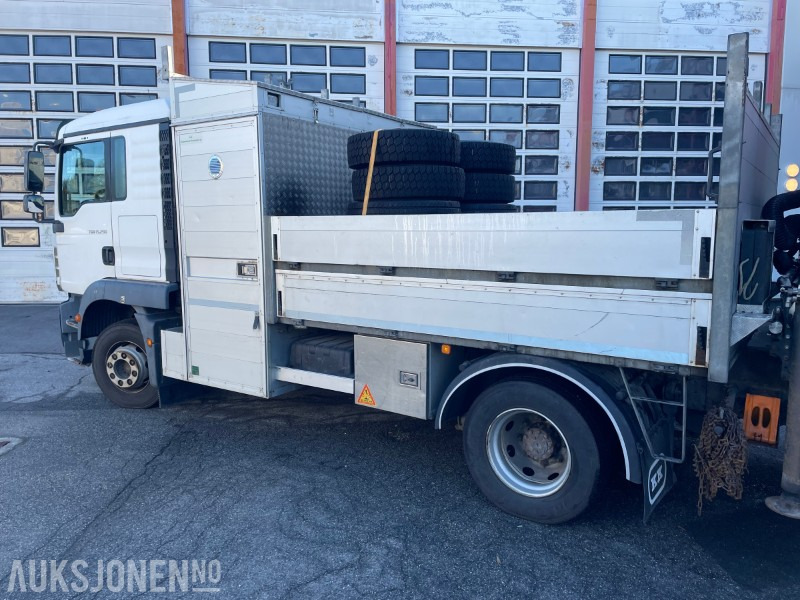 2013 MAN TGM 15.290 E- verkspåbygg med bakmontert kran og vinsj EU godkjent til 28.02.2026 110.980km - شاحنات مسطحة, شاحنة كرين: صور 4 2013 MAN TGM 15.290 E- verkspåbygg med bakmontert kran og vinsj EU godkjent til 28.02.2026 110.980km - شاحنات مسطحة, شاحنة كرين: صور 4