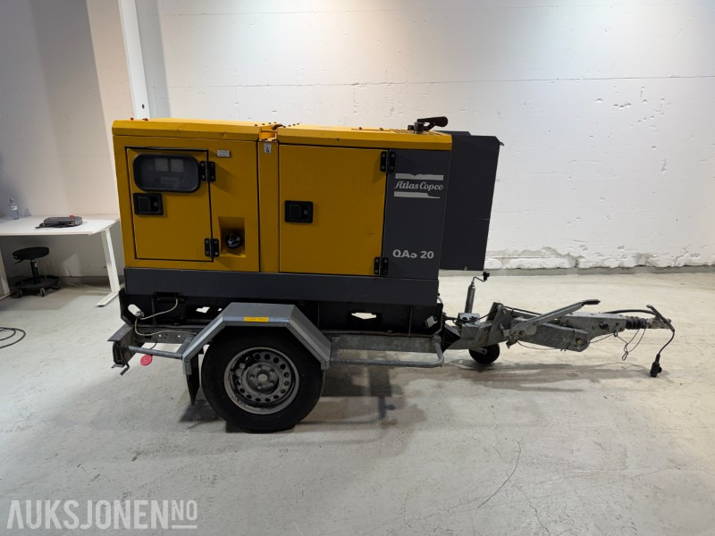 2014 Atlas Copco QAS 20 TR tilhengermontert aggregat - 20 KVA / 16 kW - معدات البناء: صور 5 2014 Atlas Copco QAS 20 TR tilhengermontert aggregat - 20 KVA / 16 kW - معدات البناء: صور 5