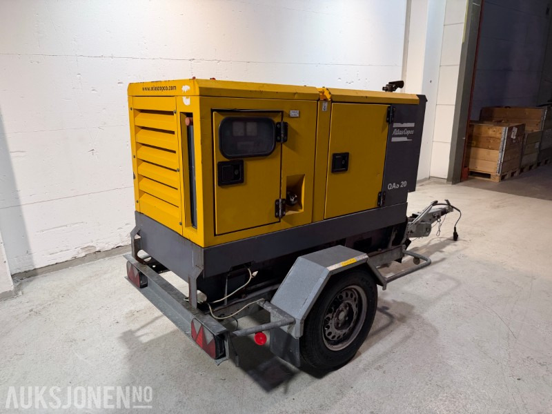 2014 Atlas Copco QAS 20 TR tilhengermontert aggregat - 20 KVA / 16 kW - معدات البناء: صور 4 2014 Atlas Copco QAS 20 TR tilhengermontert aggregat - 20 KVA / 16 kW - معدات البناء: صور 4