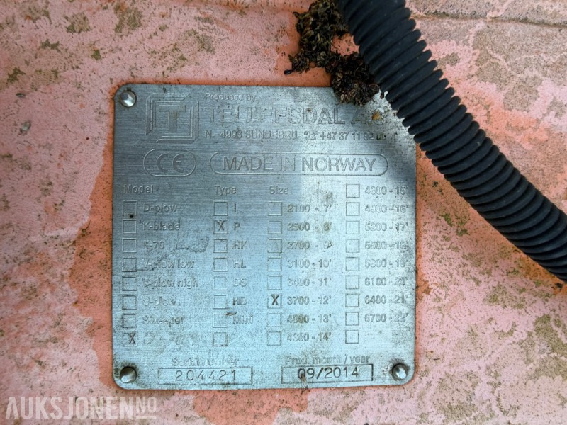 2014 Tellefsdal P plog - ملحقات - آلات البناء: صور 4 2014 Tellefsdal P plog - ملحقات - آلات البناء: صور 4