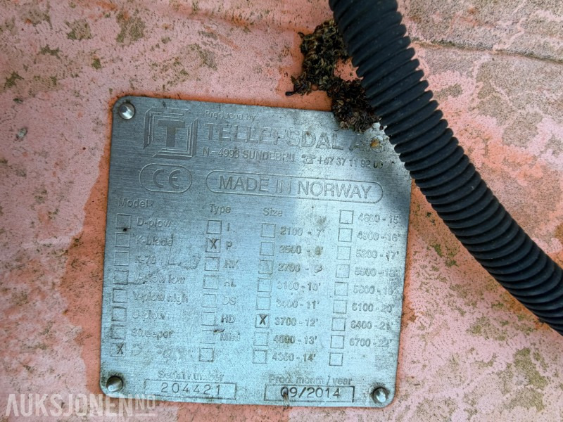 2014 Tellefsdal P plog - ملحقات - آلات البناء: صور 3 2014 Tellefsdal P plog - ملحقات - آلات البناء: صور 3
