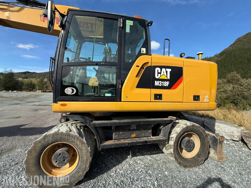 2018 Velholdt Cat M318F Hjulgraver med OilQuick Rotortilt, 9577 timer - حفارة: صور 3 2018 Velholdt Cat M318F Hjulgraver med OilQuick Rotortilt, 9577 timer - حفارة: صور 3