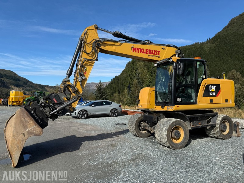 2018 Velholdt Cat M318F Hjulgraver med OilQuick Rotortilt, 9577 timer - حفارة: صور 1 2018 Velholdt Cat M318F Hjulgraver med OilQuick Rotortilt, 9577 timer - حفارة: صور 1