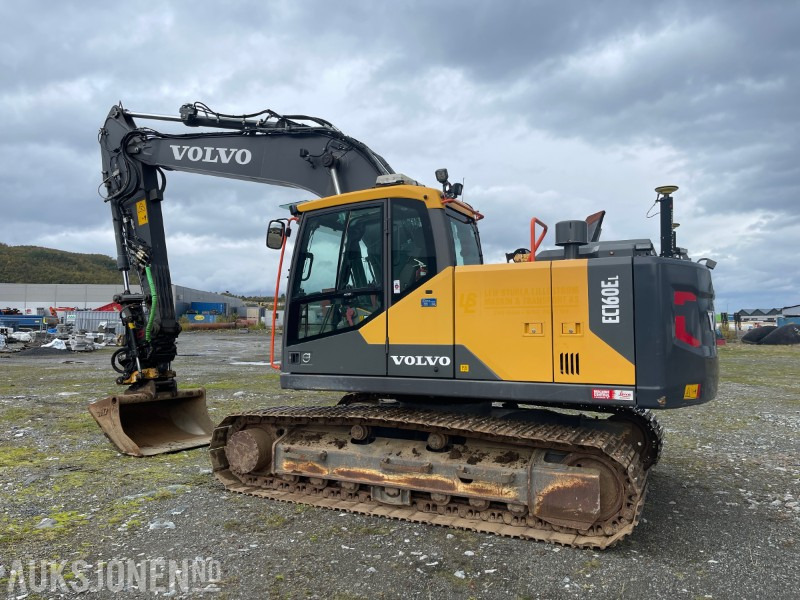2018 Volvo EC 160 EL Gravemaskin med Engcon tiltrotator, Leica GPS, Sentralsmøring, Hk S60, 5327 timer - حفارة: صور 3 2018 Volvo EC 160 EL Gravemaskin med Engcon tiltrotator, Leica GPS, Sentralsmøring, Hk S60, 5327 timer - حفارة: صور 3