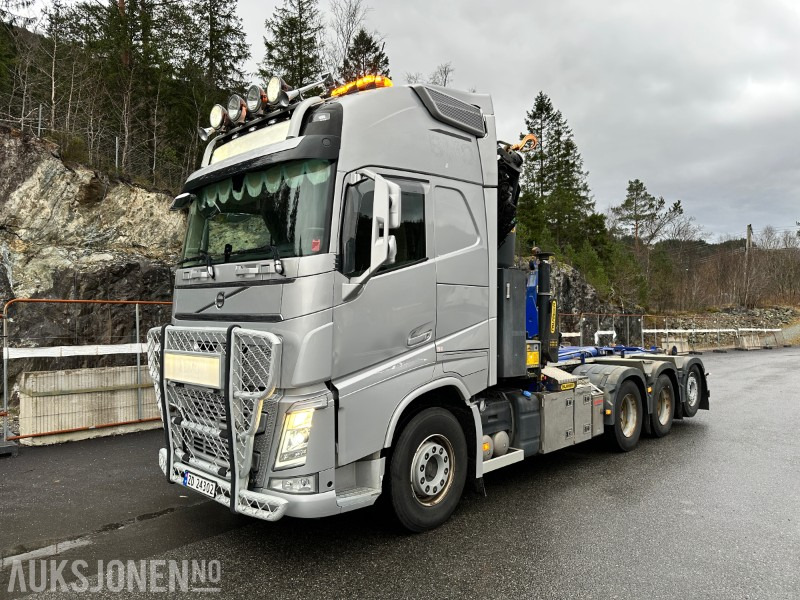 شاحنة كرين 2018 Volvo FH 540 8x4 Kranbil m/ Palfinger PK 27002 SH og MULTILIFT krokløft, NY EU, 164595km: صور 1