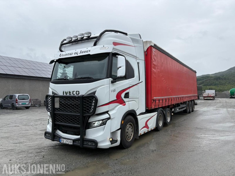 2021 Iveco S-way 570 trekkvogn med 3akslet kel-berg henger - شاحنة جرار: صور 2 2021 Iveco S-way 570 trekkvogn med 3akslet kel-berg henger - شاحنة جرار: صور 2