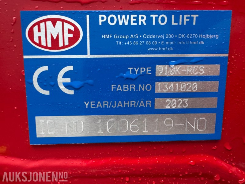 2023 HMF 910-RCS-K3 kran med fjernkontroll - شاحنة كرين: صور 5 2023 HMF 910-RCS-K3 kran med fjernkontroll - شاحنة كرين: صور 5