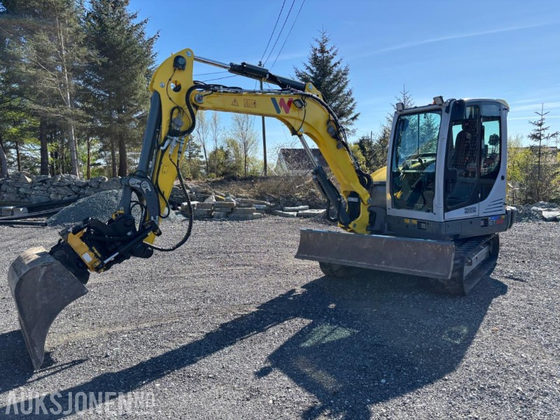 2023 Wacker Neuson ET65. Engcon Tiltrotator. 3 Skuffer. Klype. Meisel. Pallegaffel. Rake - حفارة: صور 2 2023 Wacker Neuson ET65. Engcon Tiltrotator. 3 Skuffer. Klype. Meisel. Pallegaffel. Rake - حفارة: صور 2