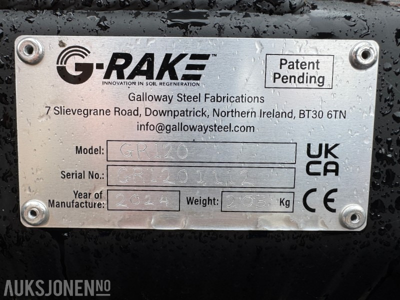 2024 G-rake GR120 hydraulisk rive og fres S35+S50 - ملحقات - آلات البناء: صور 5 2024 G-rake GR120 hydraulisk rive og fres S35+S50 - ملحقات - آلات البناء: صور 5