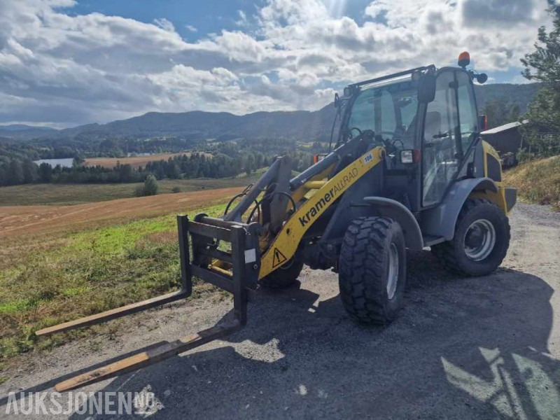 Kramer Allrad 750 kompakt hjullaster med 2 stk skuffer og pallegafler / 1765 timer - اللودر بعجل: صور 1 Kramer Allrad 750 kompakt hjullaster med 2 stk skuffer og pallegafler / 1765 timer - اللودر بعجل: صور 1