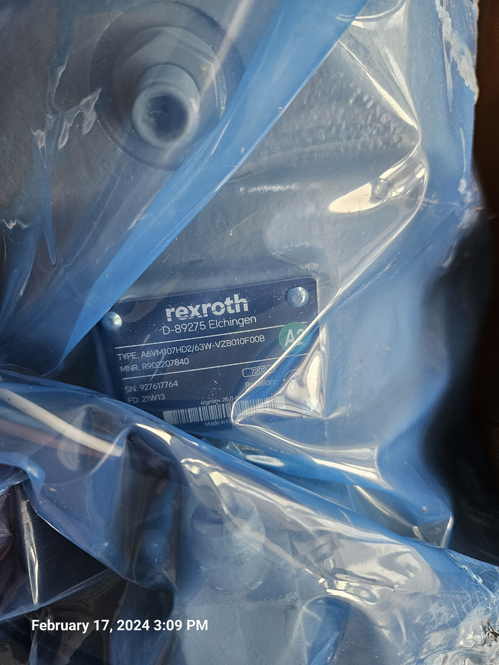 REXROTH A6VM107HD2/63W-VZB010F00B R902207840 - محرك هيدروليكي - آلة حفر: صور 2 REXROTH A6VM107HD2/63W-VZB010F00B R902207840 - محرك هيدروليكي - آلة حفر: صور 2