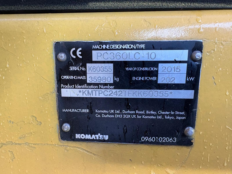 تأجير Komatsu PC360LC-10 Komatsu PC360LC-10: صور 18