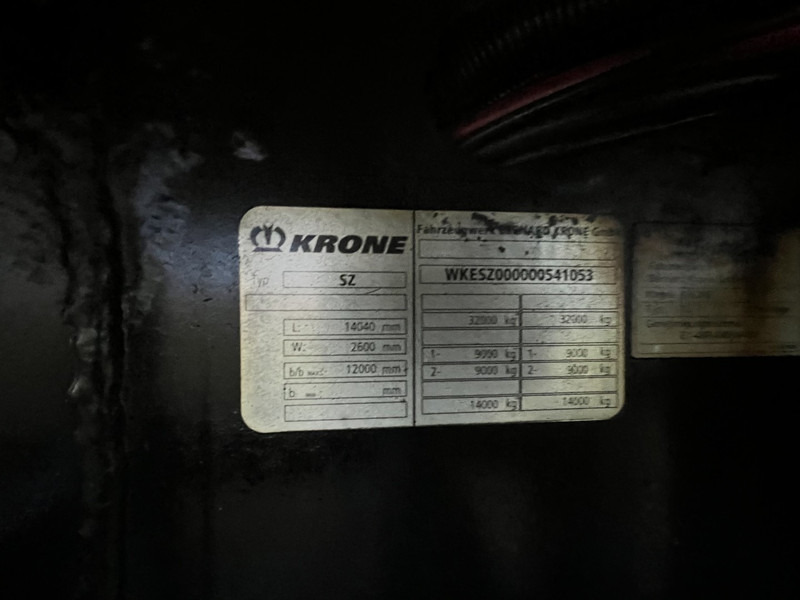 مبردة نصف مقطورة Krone 2- Assige Koeltrailer Carrier / laadklep / stuuras tridec: صور 12