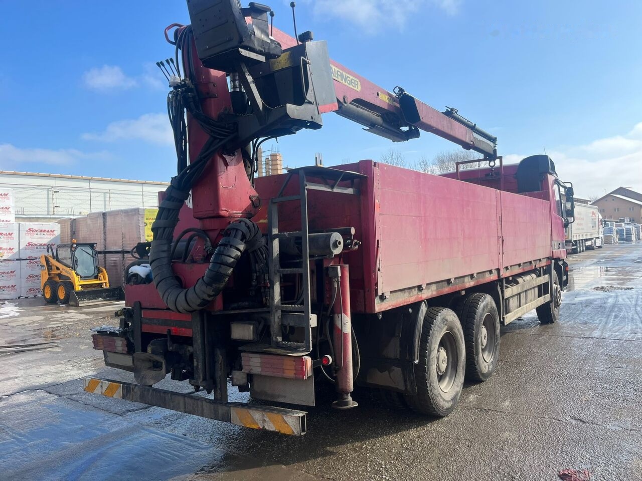 Mercedes-Benz Actros MP1 6x4 + Palfinger Krane - شاحنة كرين, شاحنات مسطحة: صور 3 Mercedes-Benz Actros MP1 6x4 + Palfinger Krane - شاحنة كرين, شاحنات مسطحة: صور 3