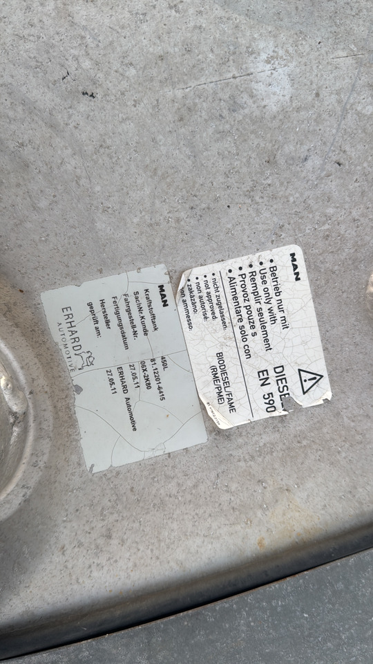 REZERVOR MAN 450 L MAN TGX truck - خزان وقود - شاحنة: صور 3 REZERVOR MAN 450 L MAN TGX truck - خزان وقود - شاحنة: صور 3