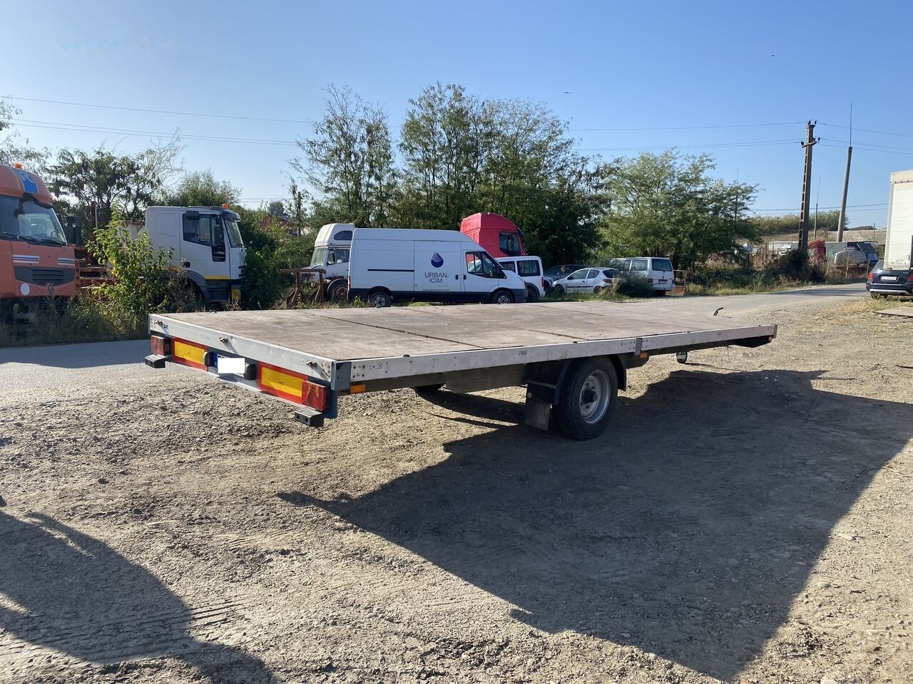 Schmitz Cargobull REPACOM Rema remorca 6,5 m lungime platforma pentru marfa / util - مقطورات مسطحة: صور 1 Schmitz Cargobull REPACOM Rema remorca 6,5 m lungime platforma pentru marfa / util - مقطورات مسطحة: صور 1
