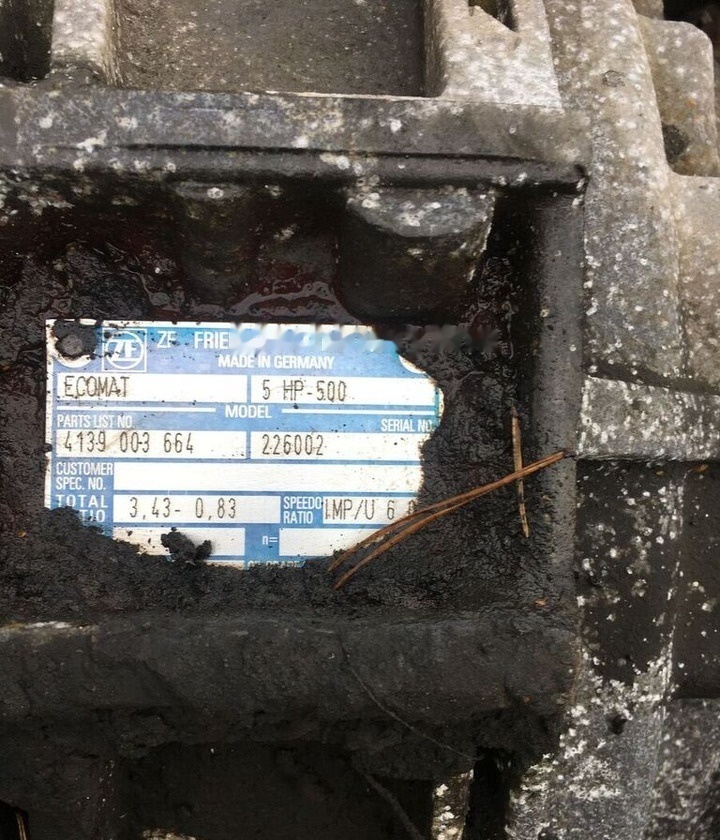 ZF Ecomat 5HP500 - علبة التروس - حافلة: صور 1 ZF Ecomat 5HP500 - علبة التروس - حافلة: صور 1