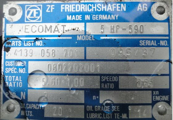 ZF Ecomat 5HP590 4139058701 - علبة التروس - شاحنة: صور 4 ZF Ecomat 5HP590 4139058701 - علبة التروس - شاحنة: صور 4