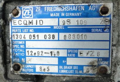 ZF Ecomid 9s109 1304051030 - علبة التروس - شاحنة: صور 5 ZF Ecomid 9s109 1304051030 - علبة التروس - شاحنة: صور 5
